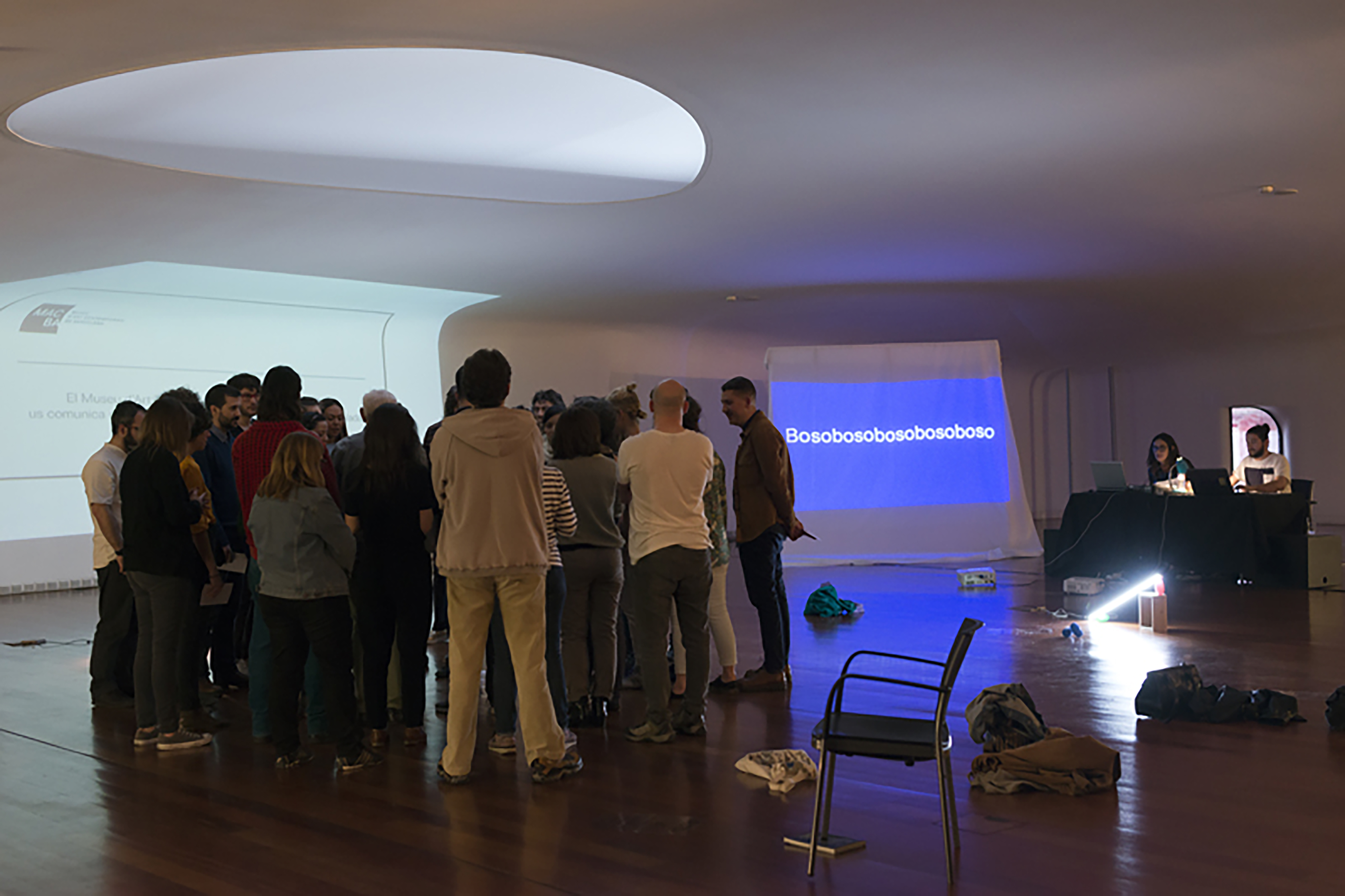 bosobosoboso performance Obra de videoarte del artista visual Alfonso Fernández bajo el seudónimo SomosNosotros o Garcia Fernández. Espuesta en exposición individual en Museo Nacional Reina Sofia, 2016